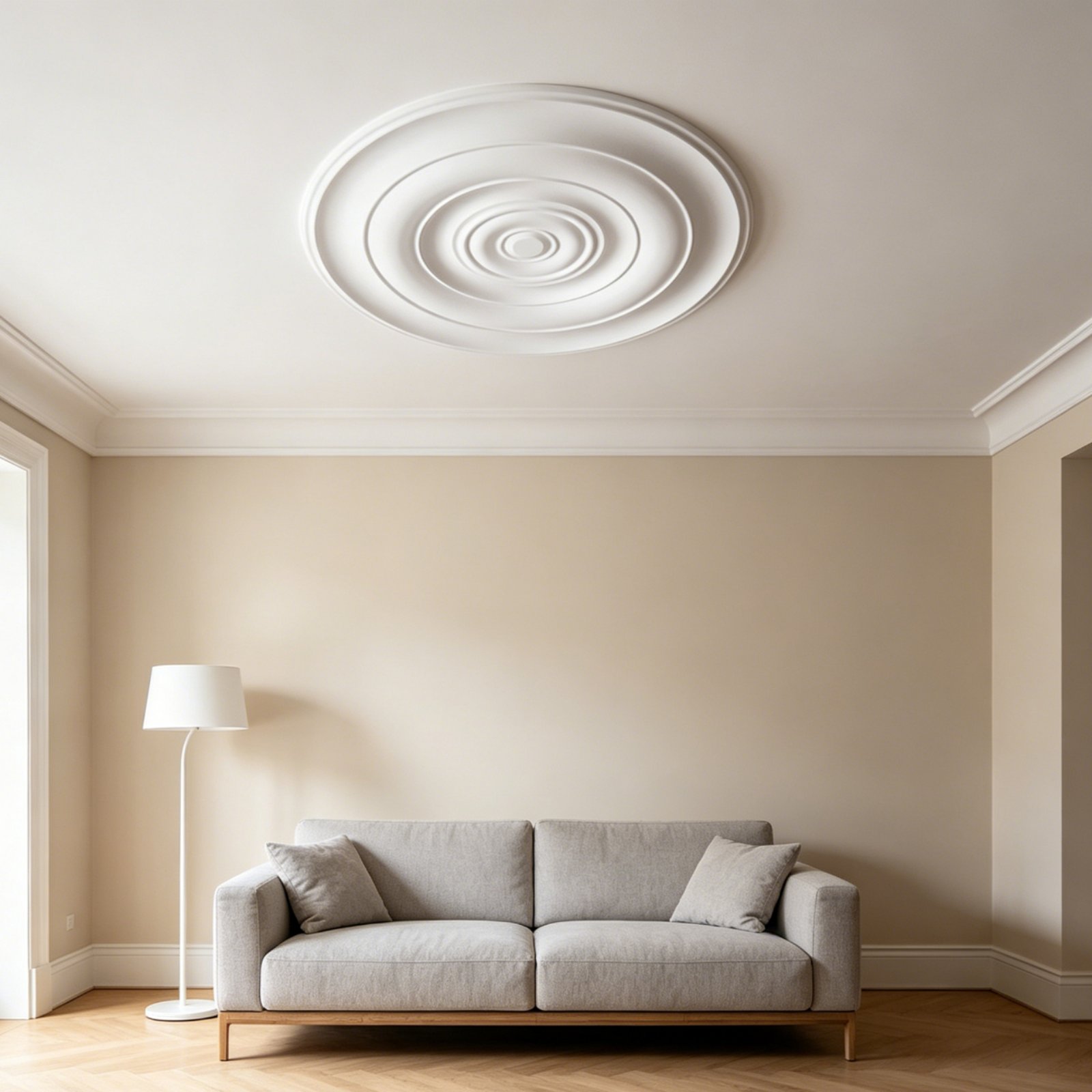 Interior Design Usa - Round Ceiling Medallion European Design PU