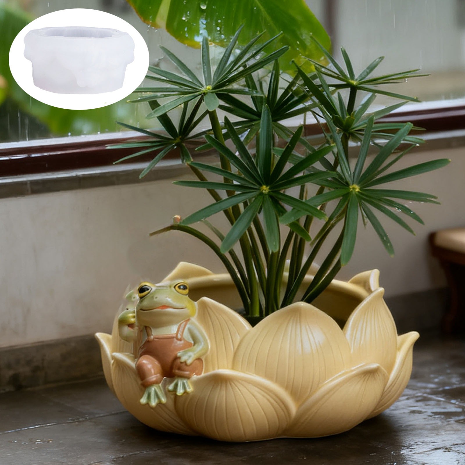 Ceramic Candle Vessel - Plant Flower Pot Mold Flexible Silicone