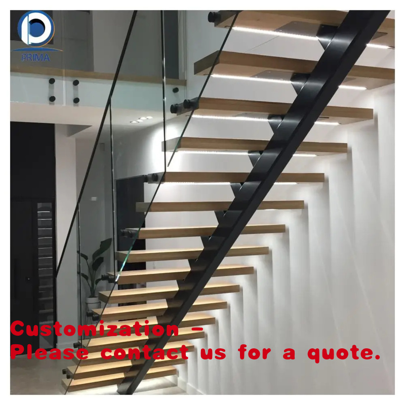 Interior Design Usa - custom.Single Stringer Staircase - Steel Central