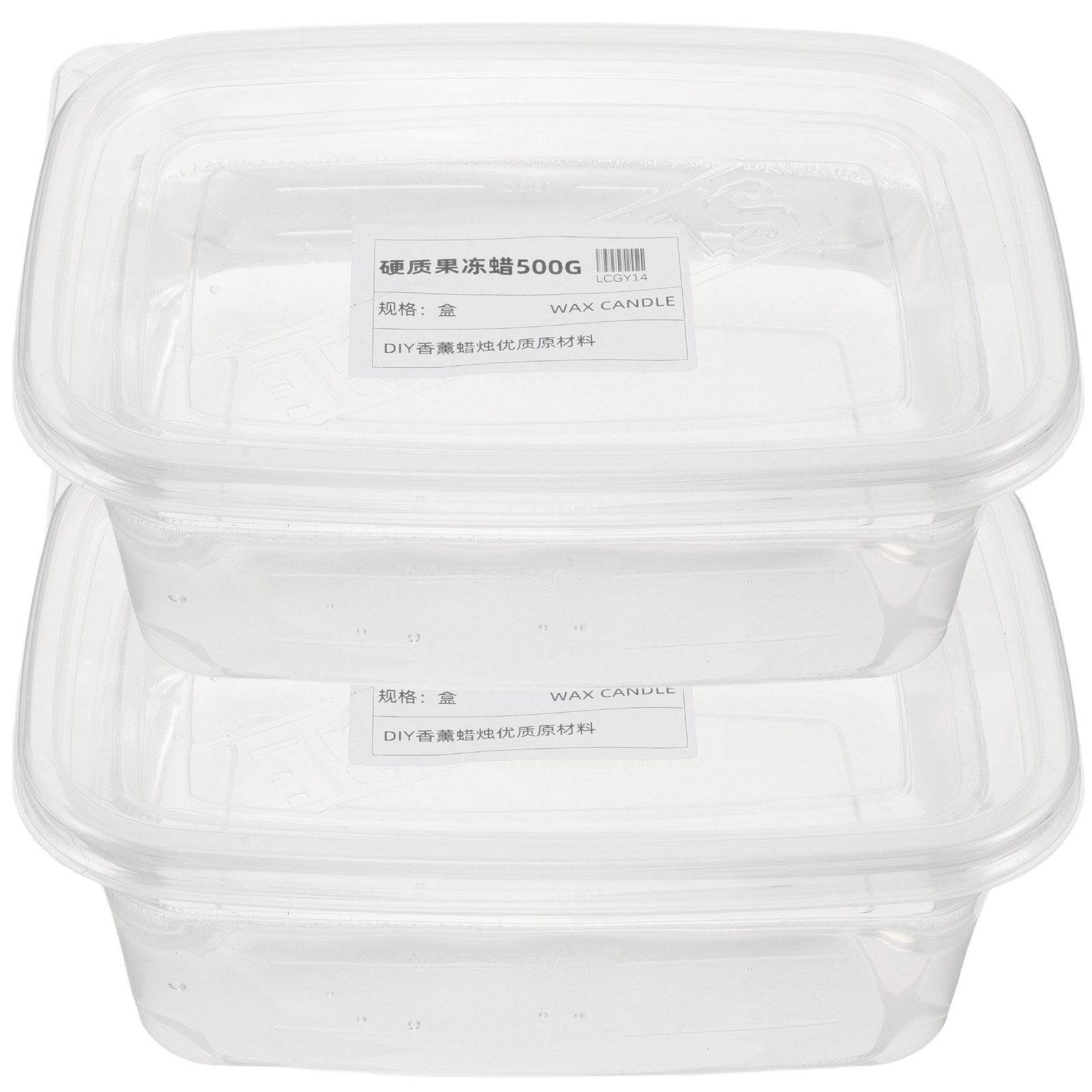 Ceramic Candle Vessel - Clear Gel Wax for Candle Making