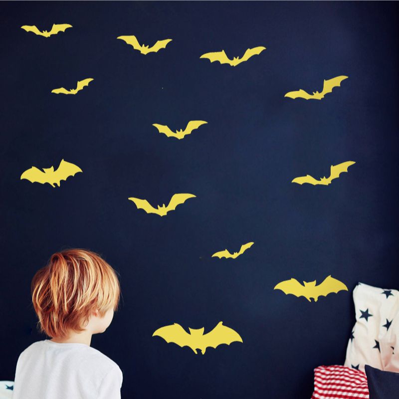 Interior Design Magazine - 12pcs Bats Vinyl Wall Sticker Halloween