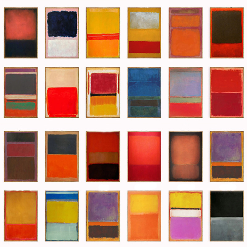 Interior Design Usa - Wall Decor, Mark Rothko Poster Sets,