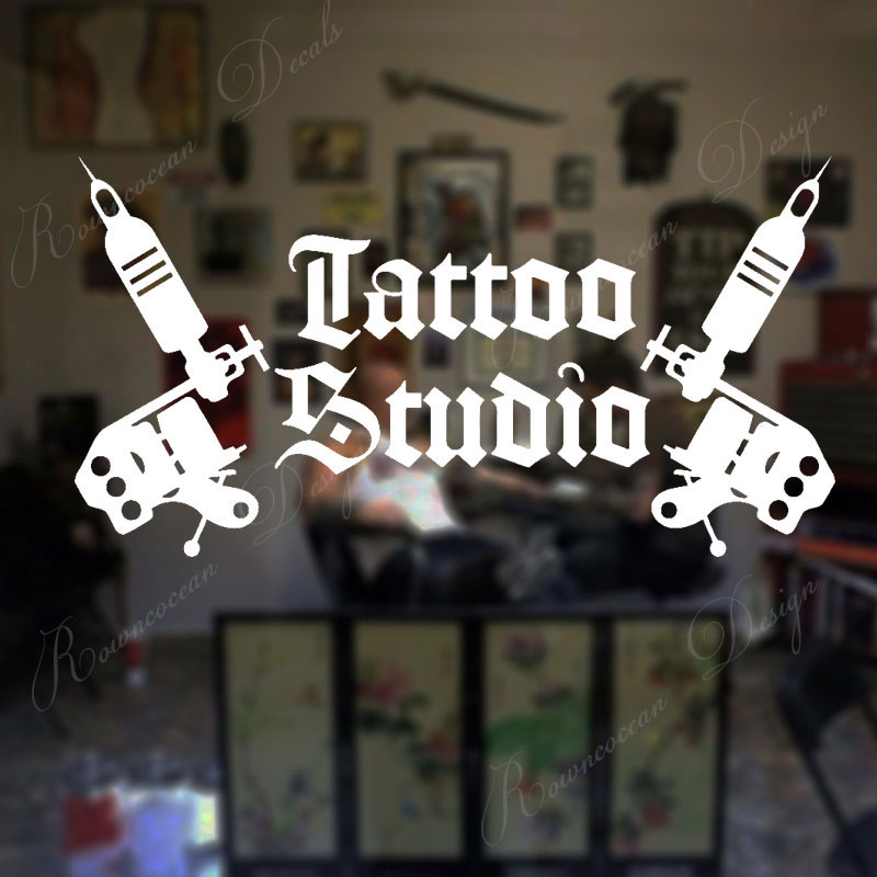 Interior Design Magazine - Tattoo Studio Logo Wall Stickers Tattoo