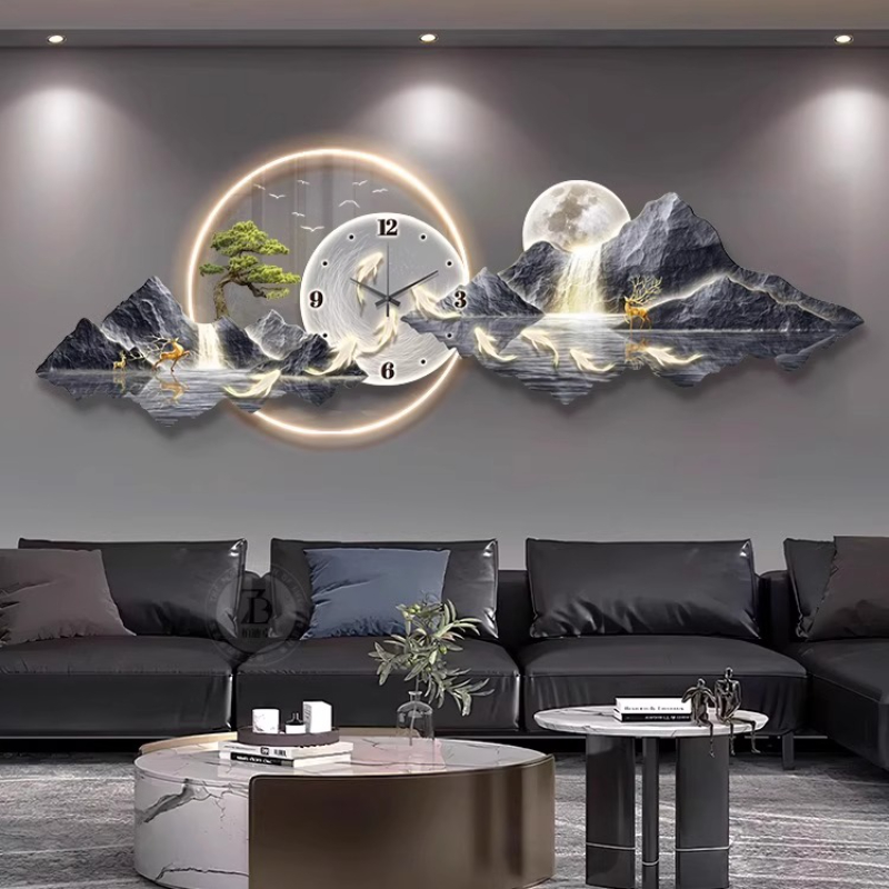 Luxury Light Wall clock Living - Interior Design Kitchen And Living Room review and price