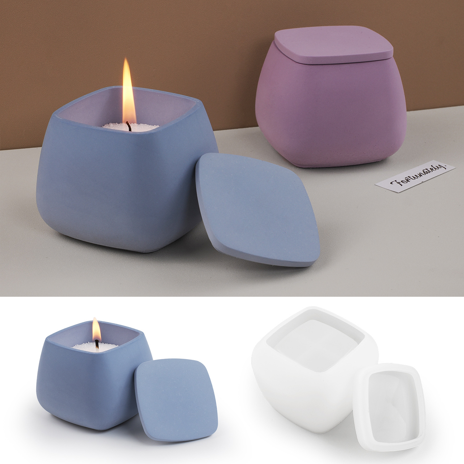 DIY Epoxy Cement Plaster Silic - Ceramic Candle Vessel review and price
