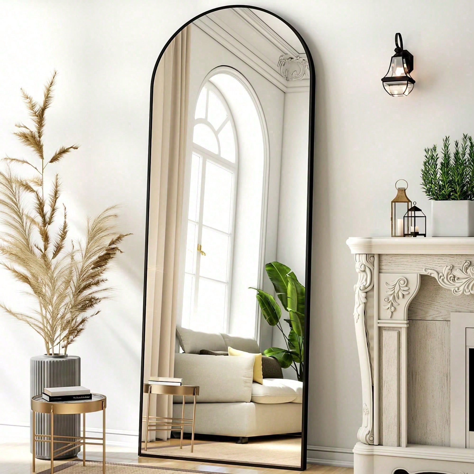 Arched Full Length Mirror Mode - Arch Mirror Leaning review and price