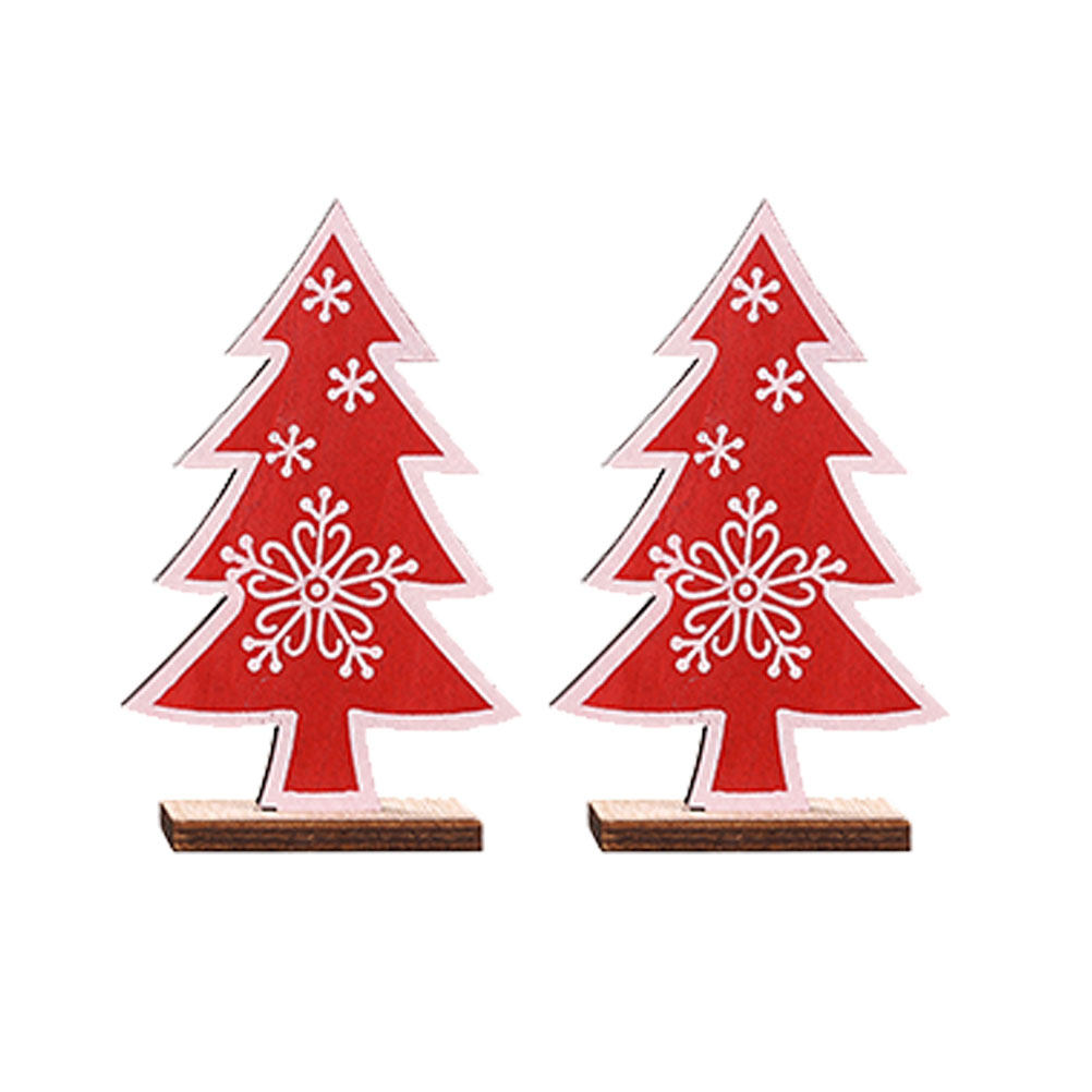 2Pcs Wooden Christmas Tree Min - Interior Design Xmas review and price