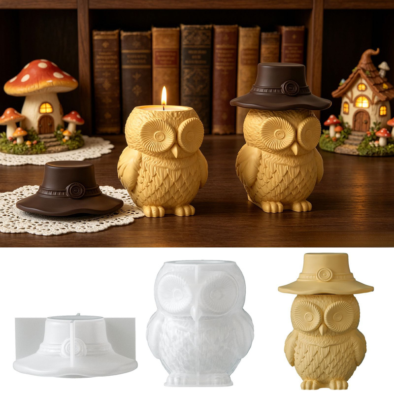 2Set of silicone molds for owl - Ceramic Candle Vessel review and price