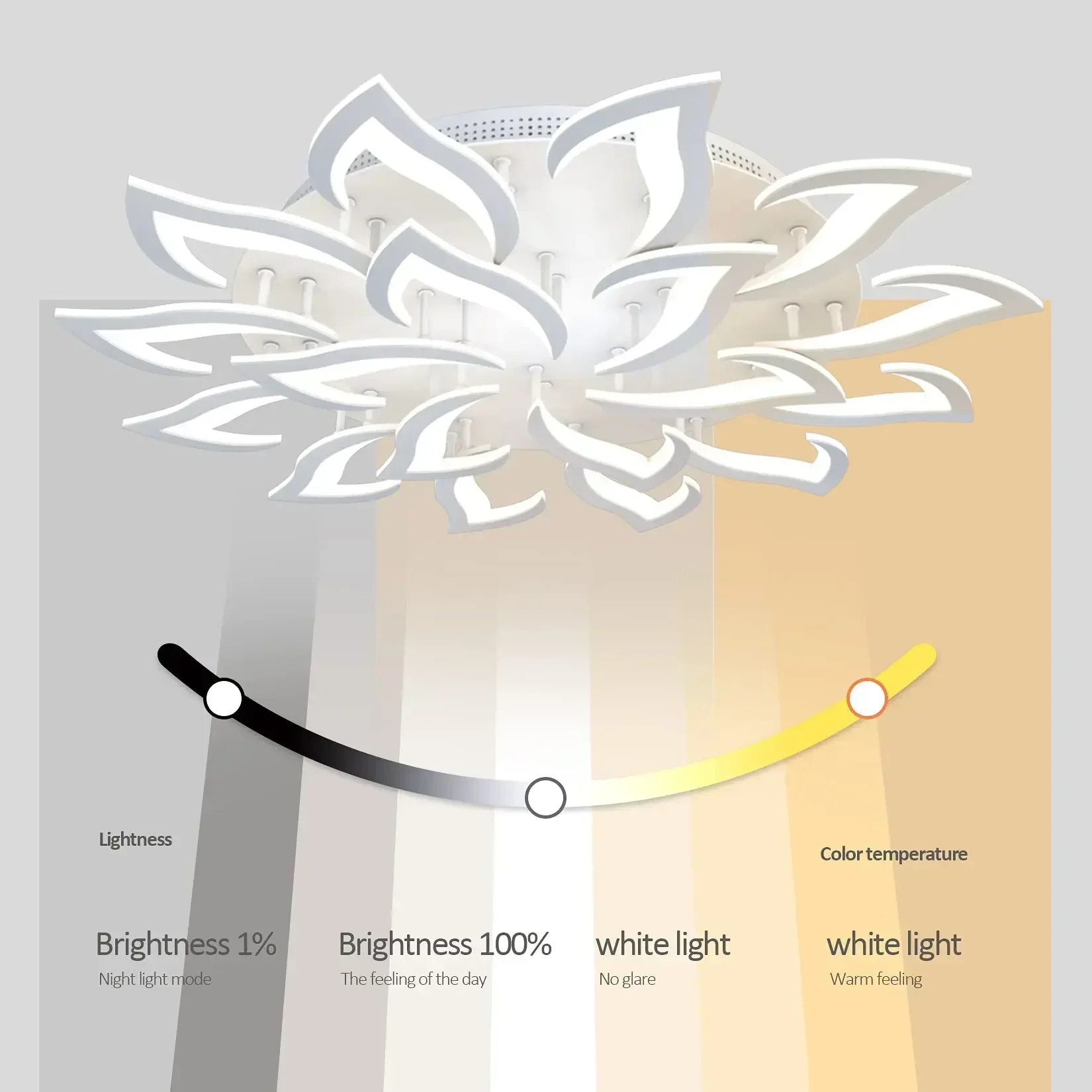 Designer LED Petal Chandelier  - Interior Design Kitchen And Living Room review and price