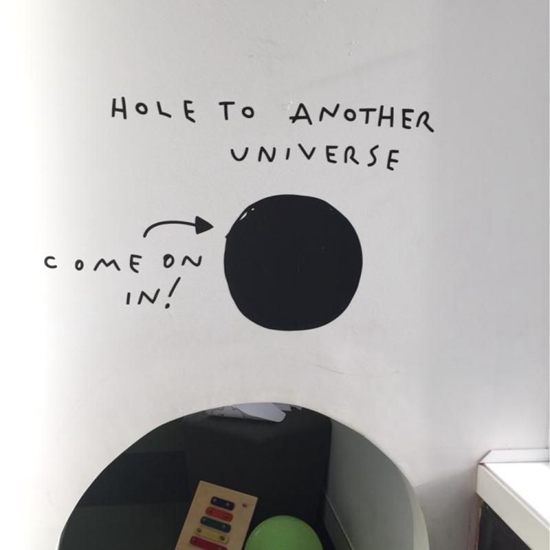 Hole to Another Universe Funny - Interior Design Magazine review and price