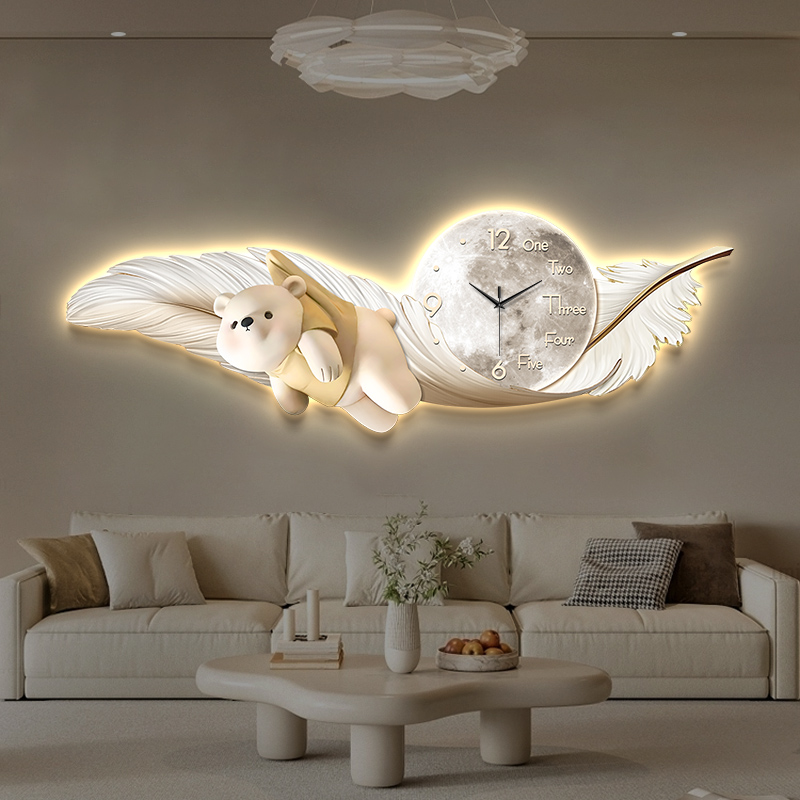 Luxury Large Wall Clock Temper - Interior Design Kitchen And Living Room review and price