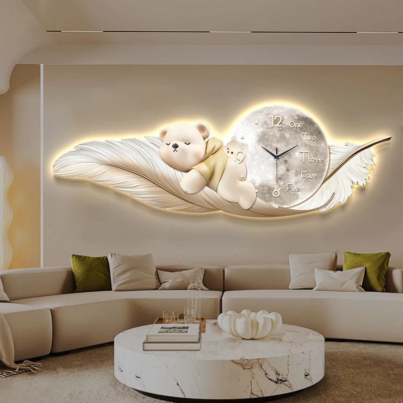 Luxury Large Wall Clock Temper - Interior Design Kitchen And Living Room review and price