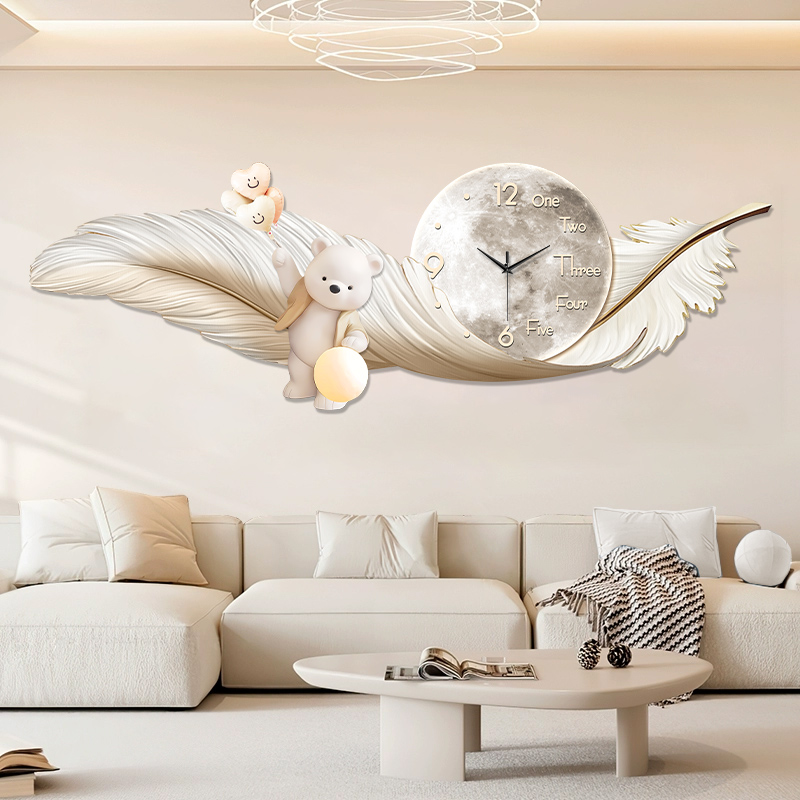 Luxury Large Wall Clock Temper - Interior Design Kitchen And Living Room review and price