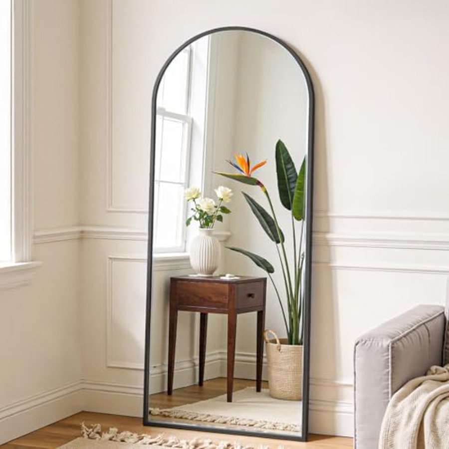 Arched Full Length Mirror with - Arch Mirror Leaning review and price
