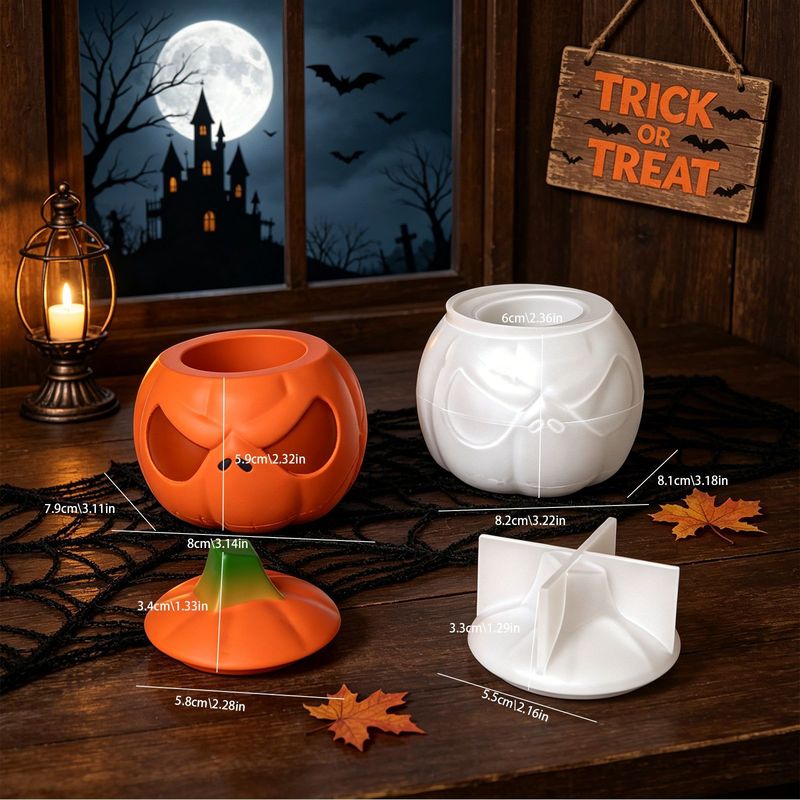 2Set of pumpkin storage jars w - Ceramic Candle Vessel review and price