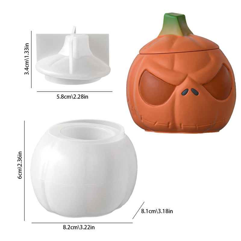 2Set of pumpkin storage jars w - Ceramic Candle Vessel review and price