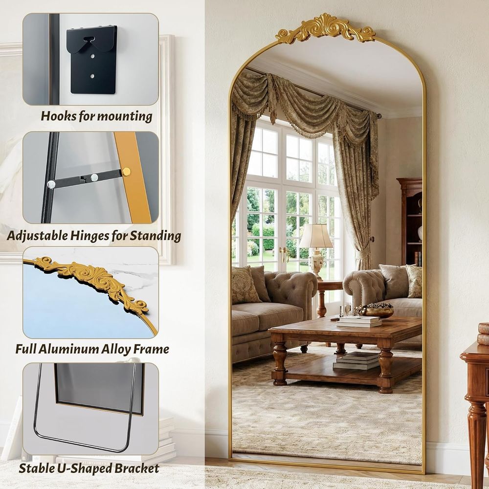 Vintage ull Length Mirror,76