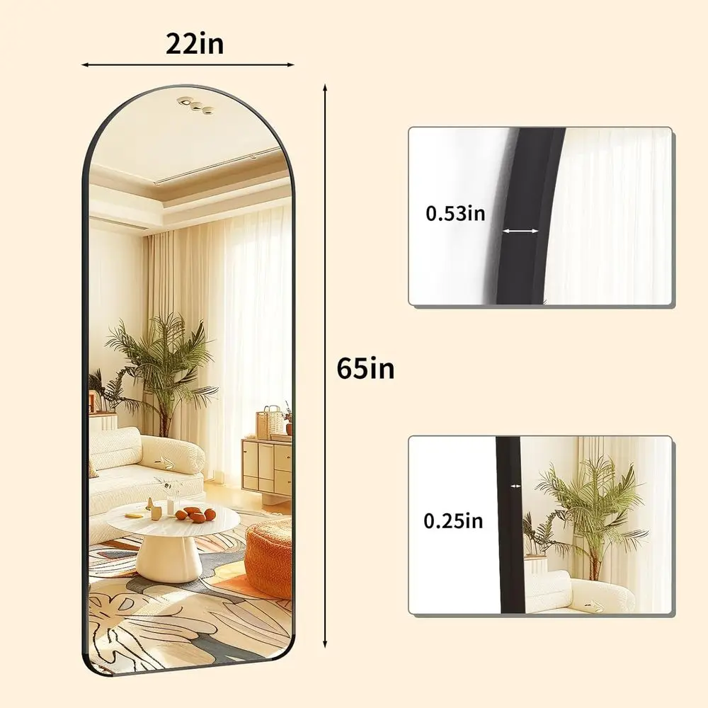 65 x 22 Arched Full-Length Mir - Arch Mirror Leaning review and price