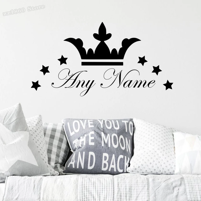 Personalized Name Crown Stars  - Interior Design Magazine review and price