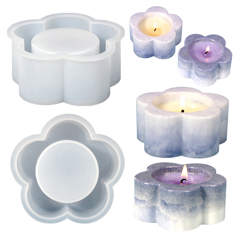3D Plum Blossom shaped Cylindr - Ceramic Candle Vessel review and price