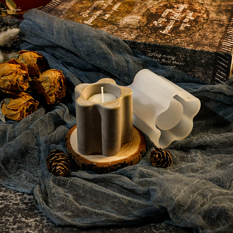 3D Plum Blossom shaped Cylindr - Ceramic Candle Vessel review and price