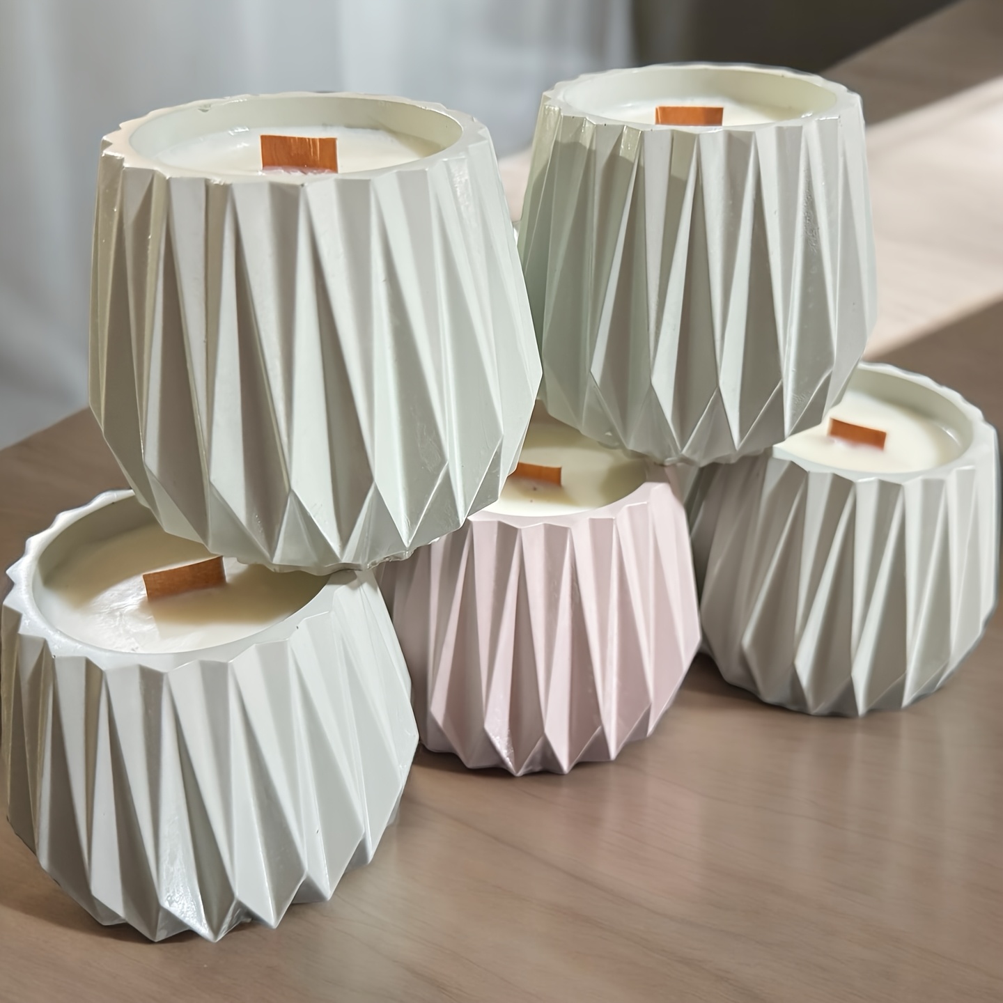 Cut Surface Candle Cup Silicon - Ceramic Candle Vessel review and price
