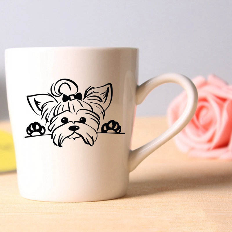 Yorkshire Terrier Vinyl Sticke - Interior Design Magazine review and price