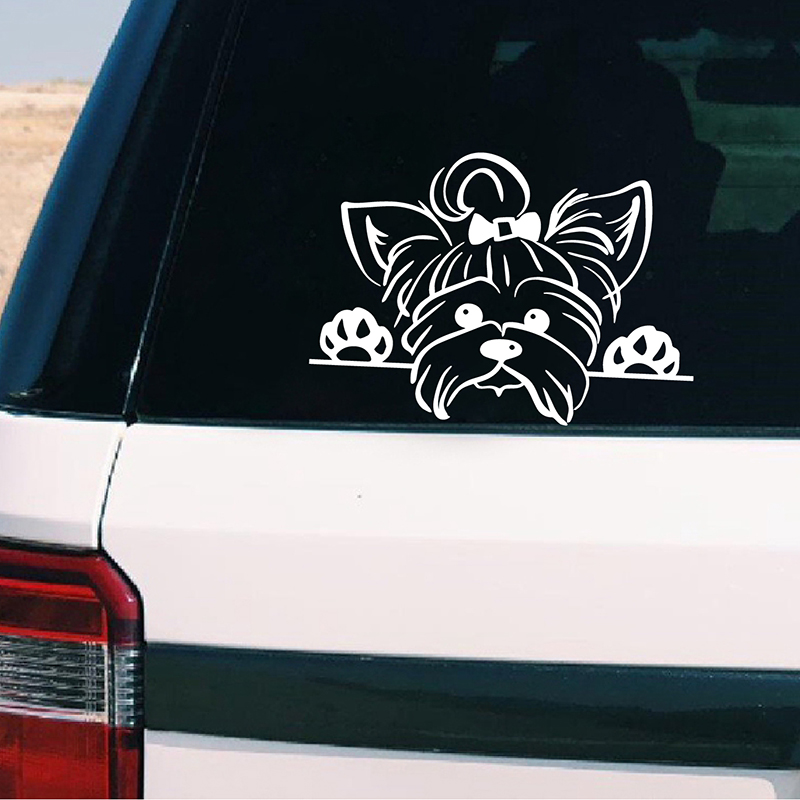 Yorkshire Terrier Vinyl Sticke - Interior Design Magazine review and price