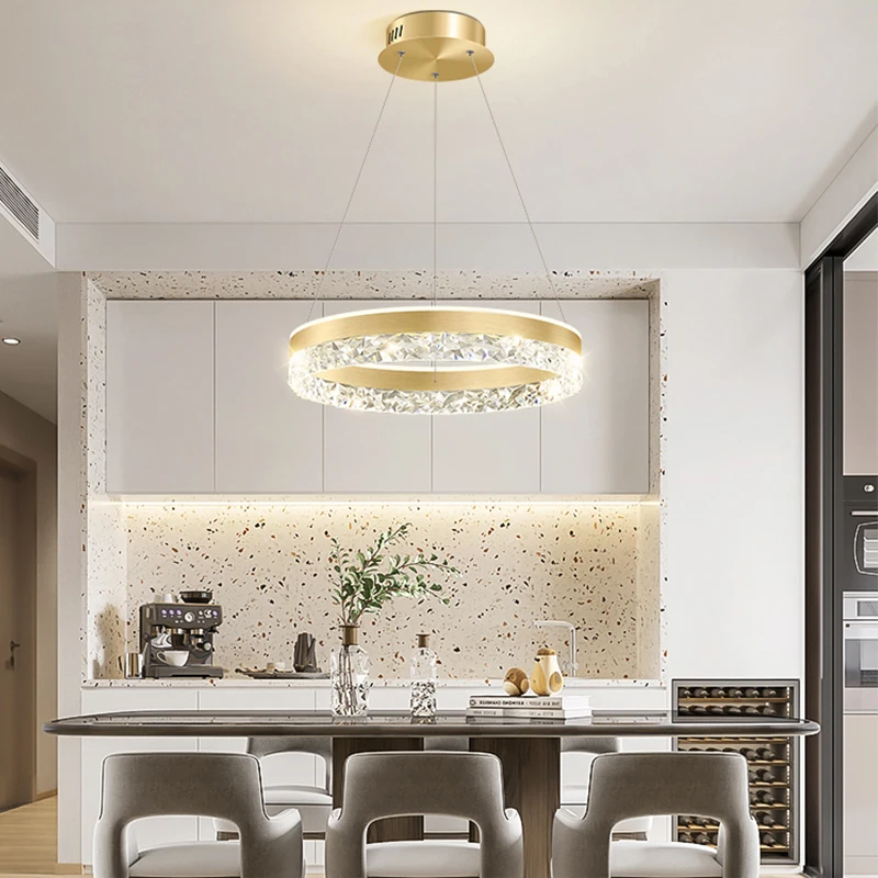 Modern Luxury Crystal LED Pend - Interior Design Kitchen And Living Room review and price