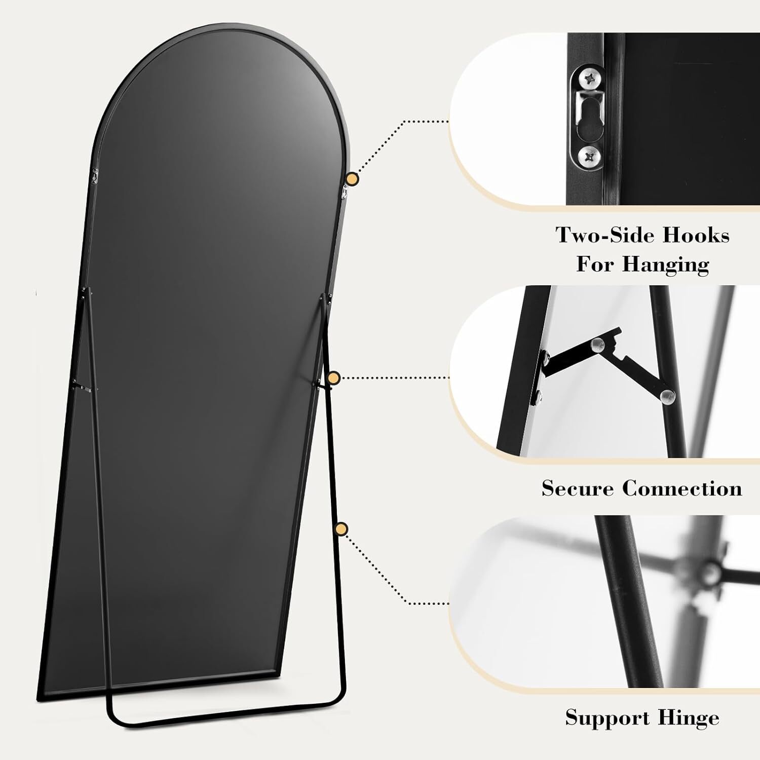 Standing Arched Mirror Full Le - Arch Mirror Leaning review and price