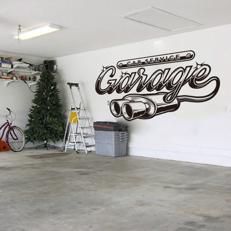Retro Car Service Garage Wall  - Interior Design Magazine review and price
