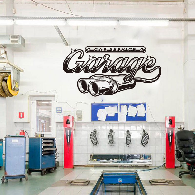 Retro Car Service Garage Wall  - Interior Design Magazine review and price