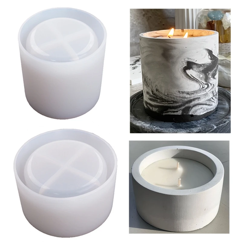 3 Sizes Round Cement Concrete  - Ceramic Candle Vessel review and price