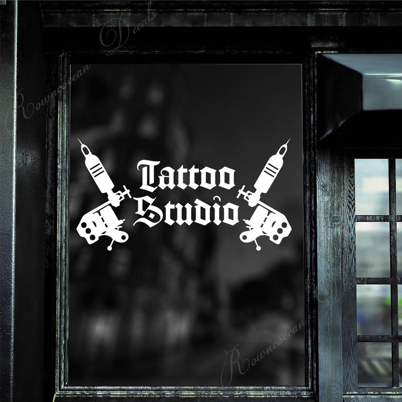 Tattoo Studio Logo Wall Sticke - Interior Design Magazine review and price